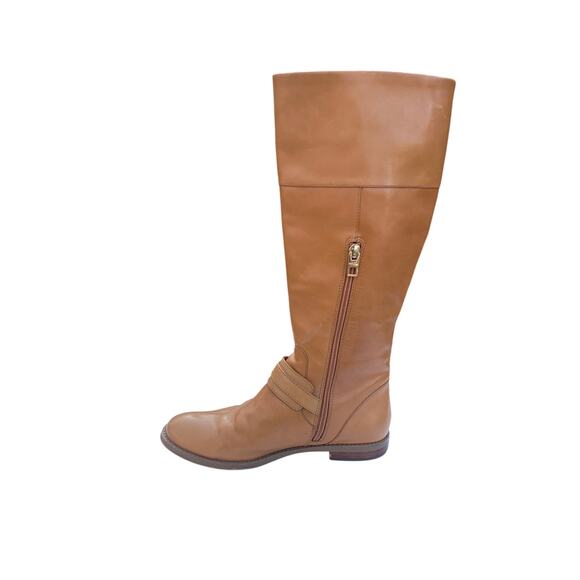 Genuine Coach Tan Leather Tall Riding Boots Light Brown Tan Size 7 - Picture 5 of 10